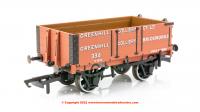 OR76MW4008 Oxford Rail 4 Plank Open Wagon number 334 - Greenhill Colliery